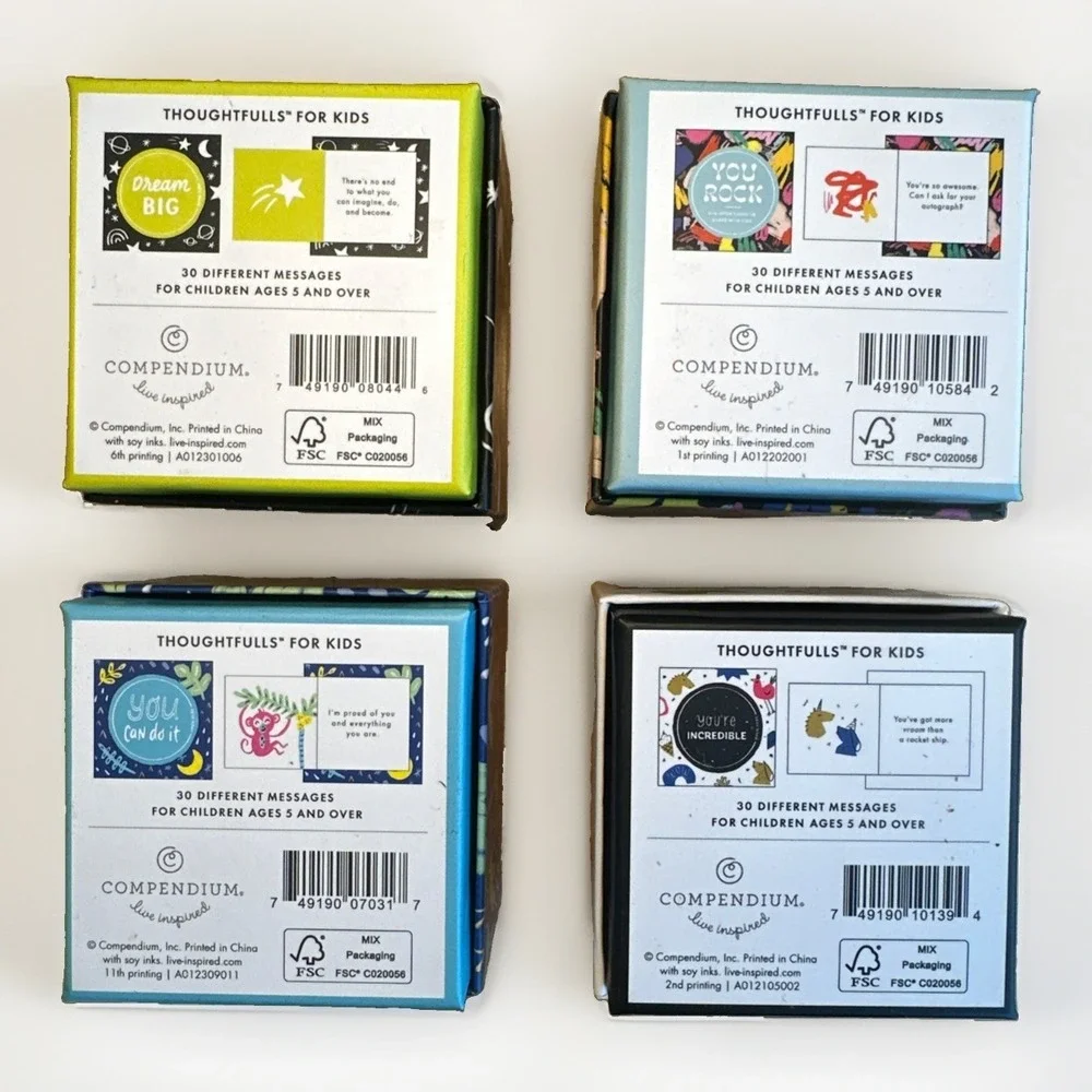 Thoughtfulls Pop-Open Cards For Kids 4-Pack Dream Big You Rock You Can Do It Etc